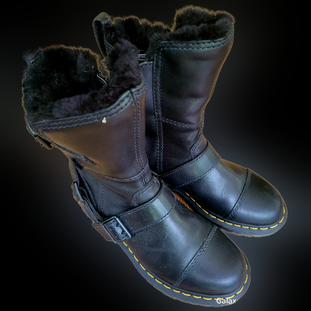 Kristy Mid Calf Faux Fur Leather Boots